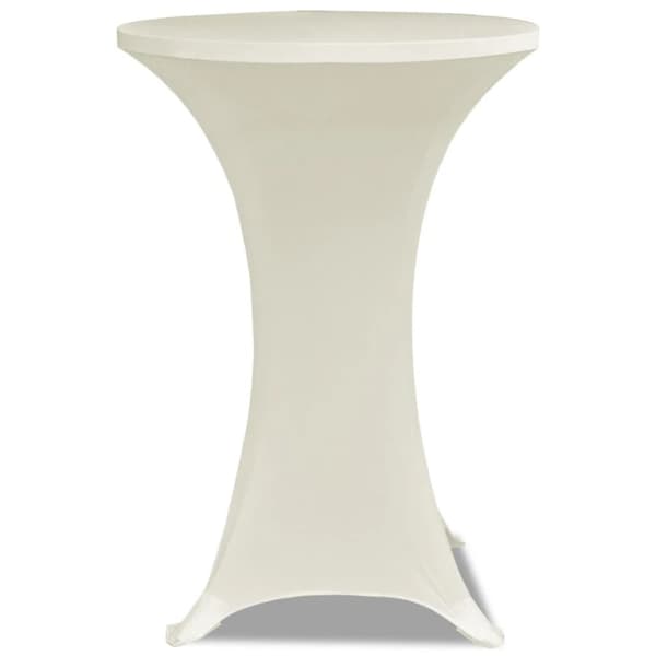 Duk till ståbord Ø80 Stretch Creme 2-pack