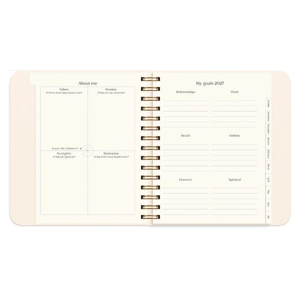 Life Planner Delicate Flowers 2027