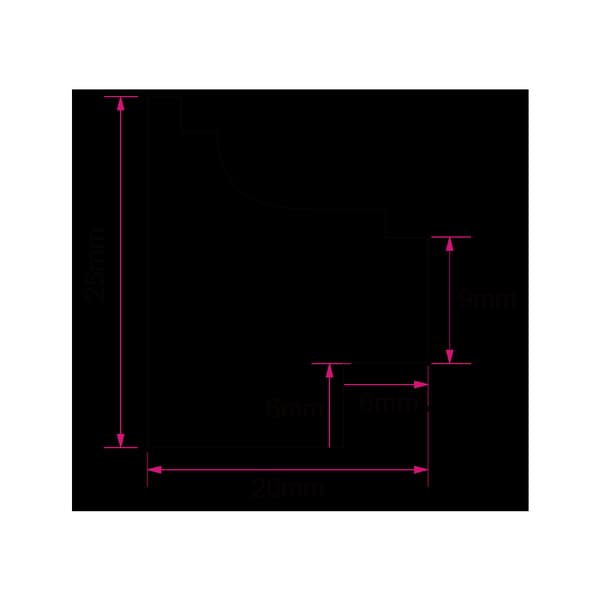Focus Calla Arch Black 30x40