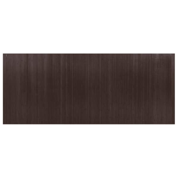 Rumsavdelare mörkbrun bredd 400 cm höjd 165 cm bambu