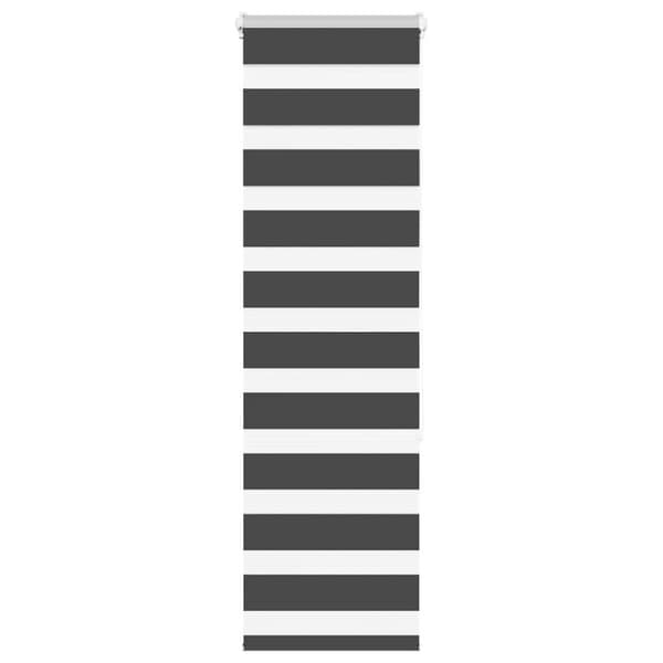 Rullgardin zebra svart 40x150 cm tyg bredd 35,9 cm polyester