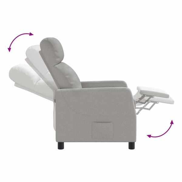 Recliner Moln Grå Tyg