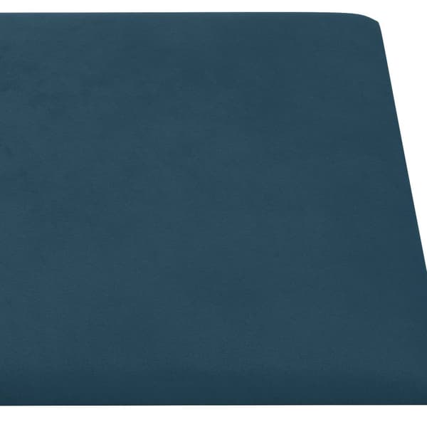 Väggsänggavel 12 pcs Blå 30 x 30 cm Sammet