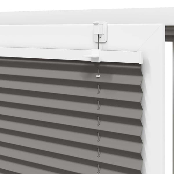 Plisserad persienn antracit 45x200cm tyg bredd 44,4cm polyester