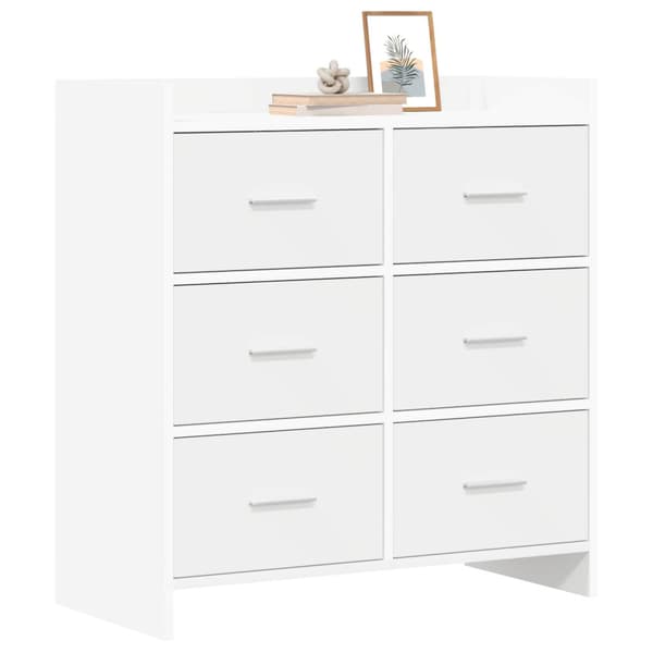 Sideboard Vit 75 x 33 x 80 cm Konstruerat trä