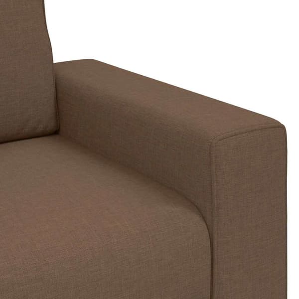 Soffstol brun 100x77x82 cm tyg