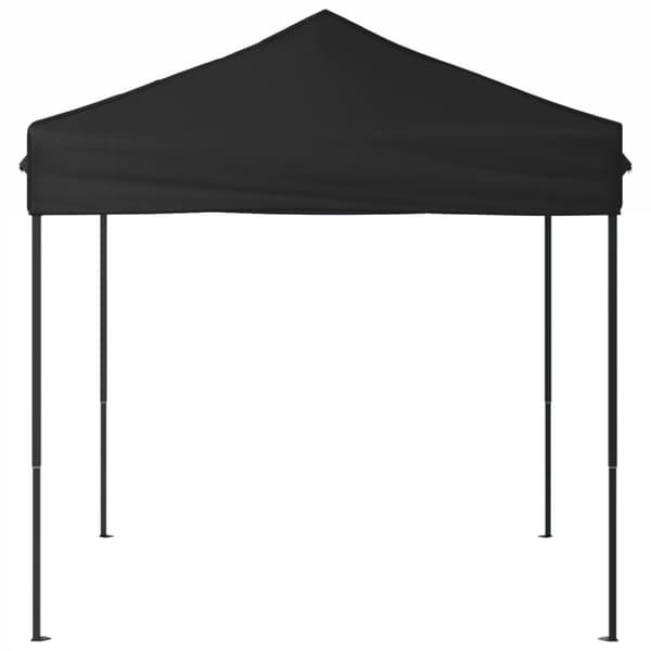 Hopfällbart partytält svart 2x2 m