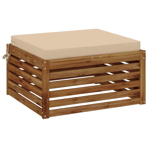 1-delad Sittdyna SOEST 100% Polyester Gräddvit 80 x 80 x 7 cm