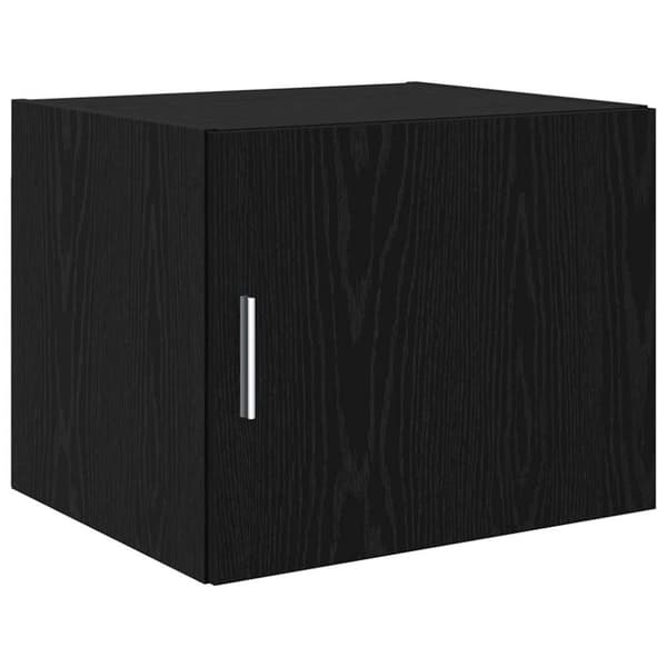 Sideboard 3 pcs Svart Ek