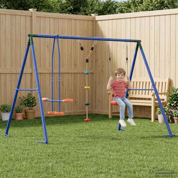Utegunga set Flerfärgsdesign Stål och PE