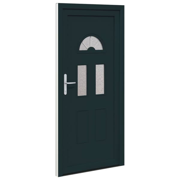 Framdörr 110 x 210 cm PVC Antracit