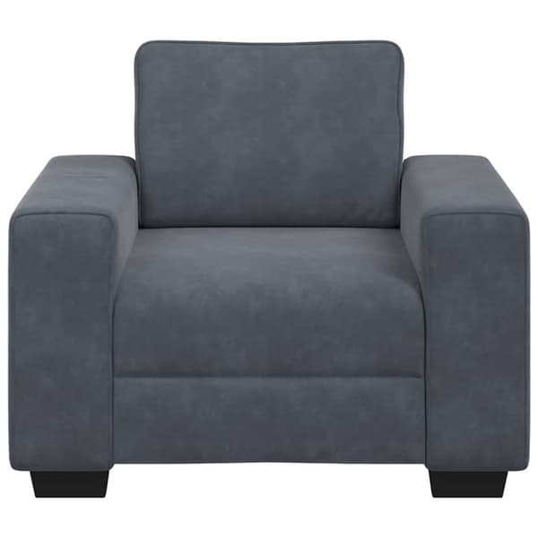 Soffstol mörkgrå 100x77x82 cm sammet