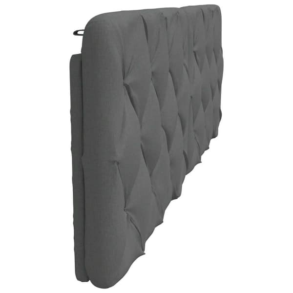 Headboard Cushion Dark Grey 160 cm Fabric