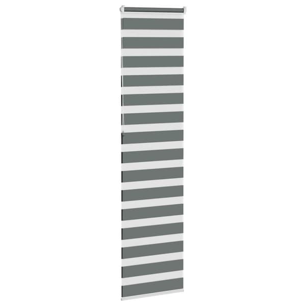 Rullgardin zebra mörkgrå 60x230 cm tyg bredd 55,9 cm polyester