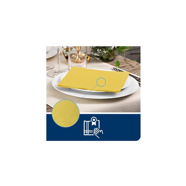 Servett TORK LinStyle Middag gul 50/fp