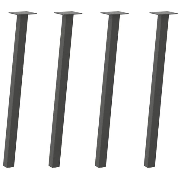 Konsolbordsben 4 st antracit 72 cm stål