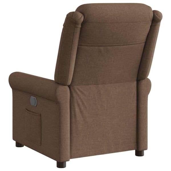 Reclinerfåtölj brun tyg