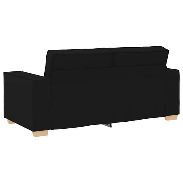 2-sitssoffa svart 180x78x84 cm tyg