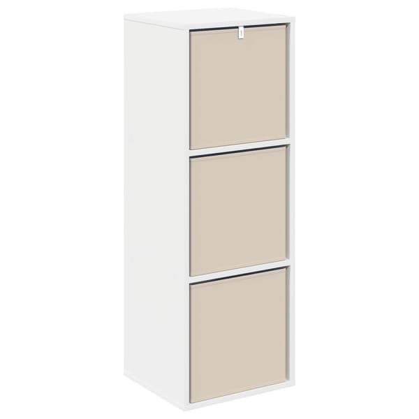 Sideboard med låda Vit 35 x 32 x 99,5 cm