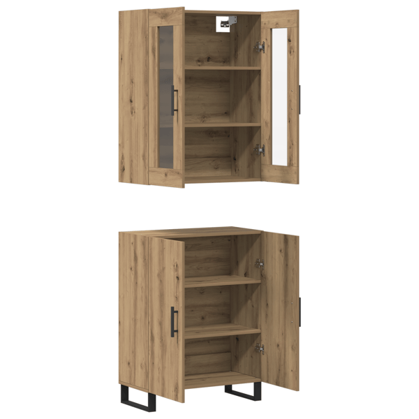 Skåp 2 pcs artisan ek Konstruerat trä