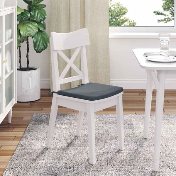 Sittkuddar 4 pcs Mörkgrå 40 x 40 x 3 cm Sammet