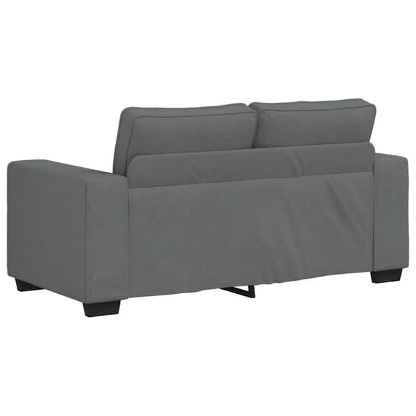 Soffgrupp med dynor 3 delar mörkgrå tyg