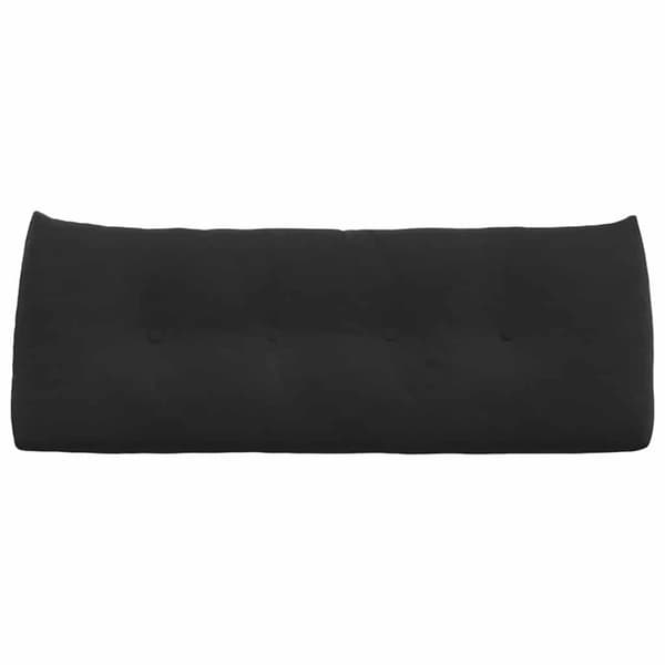 Ryggkudde Svart 120 x 24 x 50 cm Sammet