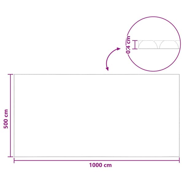Pooltäcke Blå 1000 x 500 cm PE