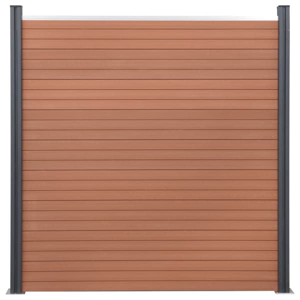 Staketpanel brun 526x186 cm WPC
