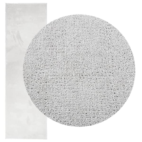 Matta OVIEDO kort lugg grå 80x250 cm