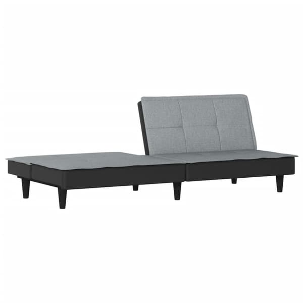 Bäddsoffa ljusgrå tyg