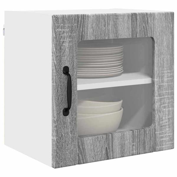 Köksskåp Lucca 2 pcs Grå sonoma-ek 40 x 31 x 40 cm