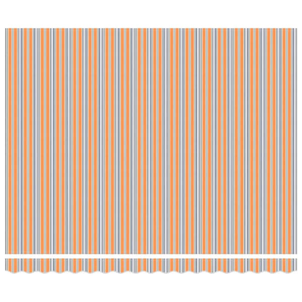 Utfällbar markis Orange och Grå 400 × 300 cm