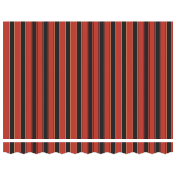Utfällbar markis Orange 250 x 200 cm tyg