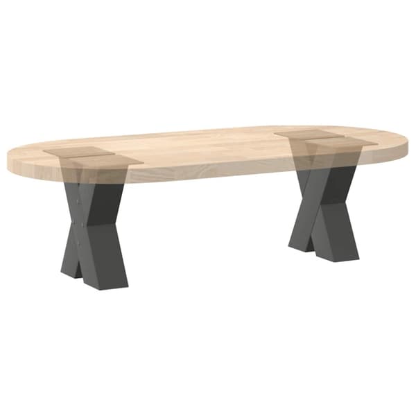 Soffbordsben X-formade 2 st antracit 30x(30-31) cm stål