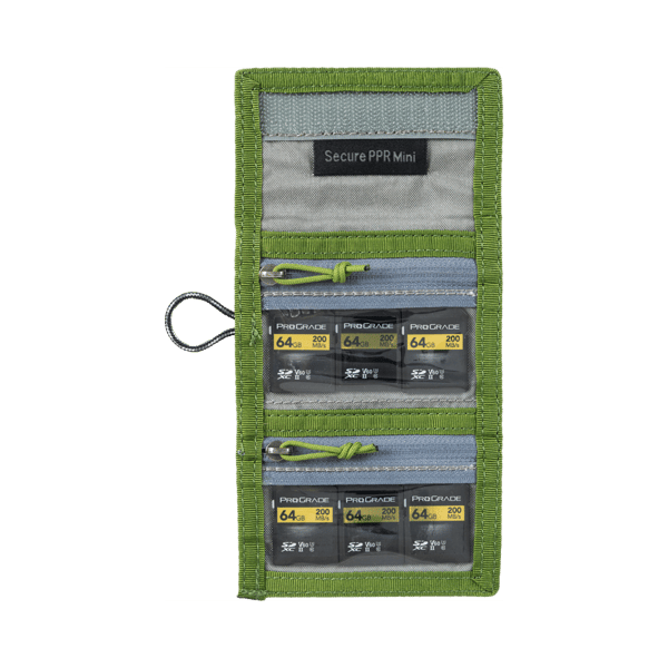 Think Tank Secure Pocket Rocket Mini (Wallet with Strap: holds 4 CF/CFexpress or 6 SD/microSD) Green
