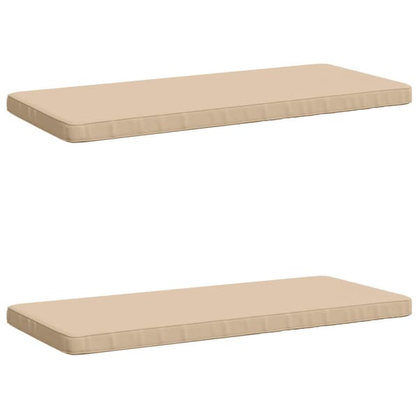 2-delade Bänk Kuddar VUGHT 2 st 100% Polyester Gräddvit