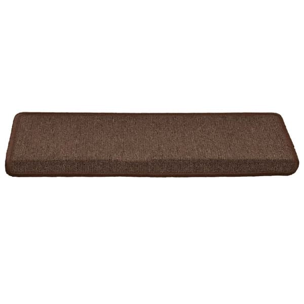 Trappmattor 30 st 65x21x4 cm kaffebruna rektangulära kanter