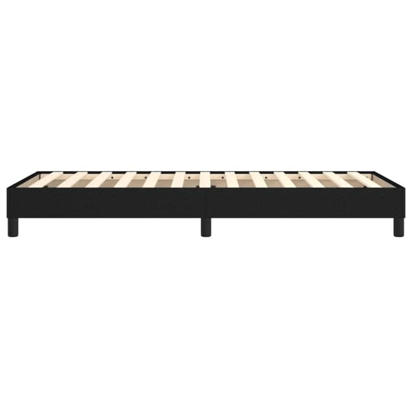 Boxspring-sängram svart 90x190cm tyg