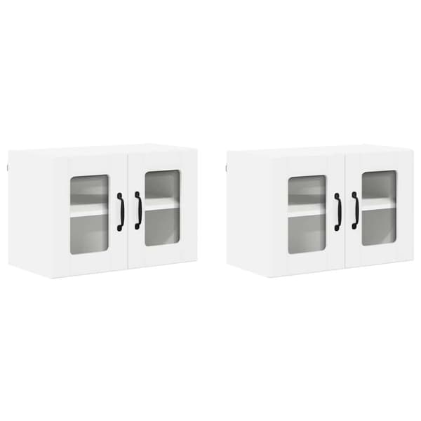 Köksskåp Lucca 2 pcs Vit högglans 60 x 31 x 40 cm
