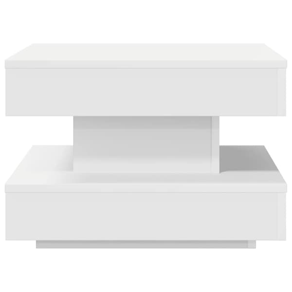 Soffbord 360 grader vridbart vit 50x50x34,5 cm