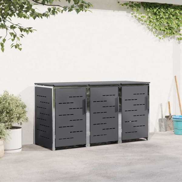 Sopcontainerförvar Antracit 207 x 77,5 x 112,5 cm