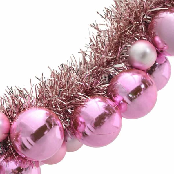 Julkulagirland Rosa 186 cm Polystyren