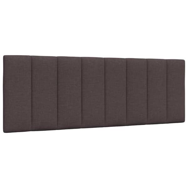 Bed Frame without Mattress "Hanko" Dark Brown 120x200cm Fabric