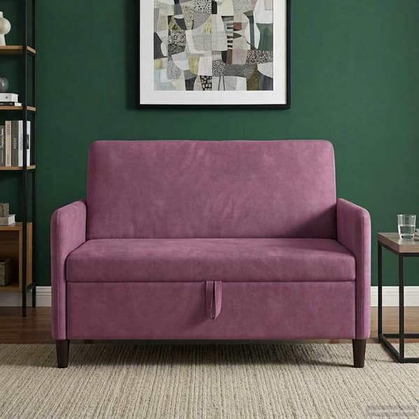 Soffa med förvaring Lila 122 x 78 x 87 cm Polyester