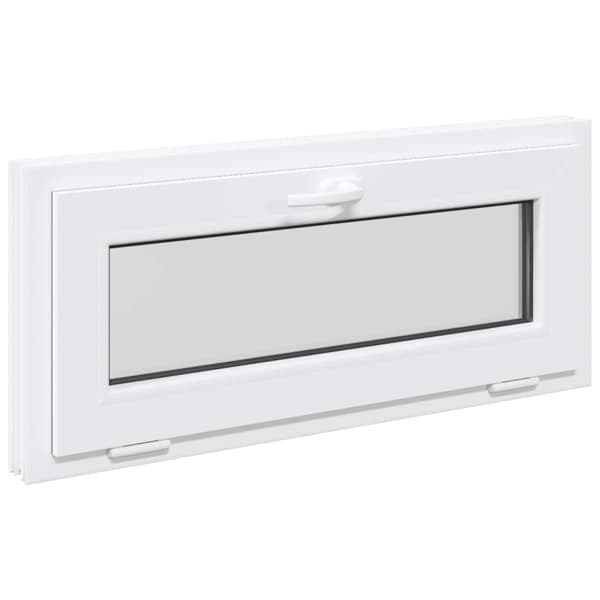 Källarfönster RISOR 90 x 40 cm PVC och glas Vit