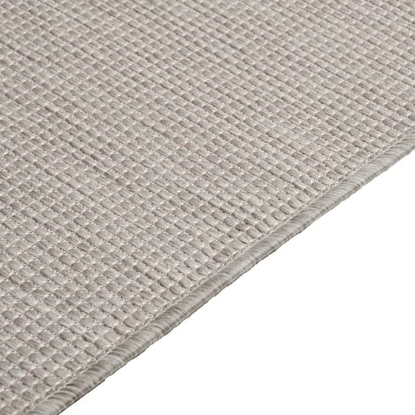 Utomhusmatta plattvävd 120x170 cm ljusgrå