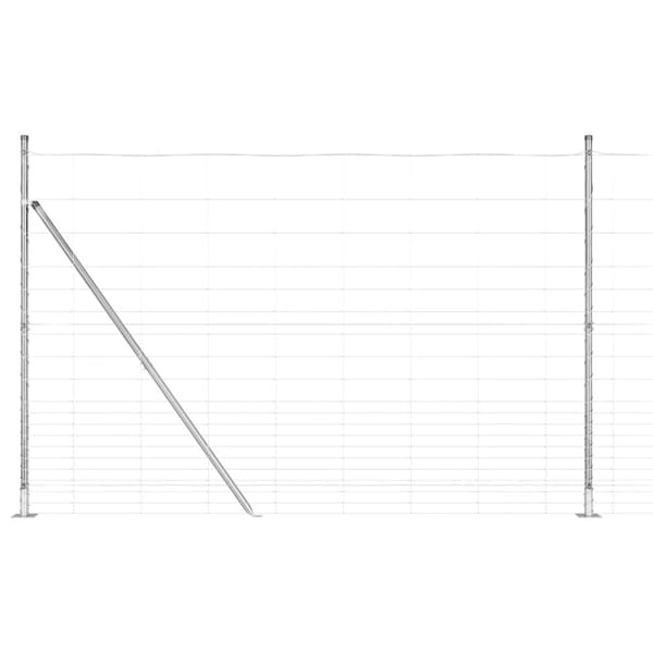 Stängselstolpe Galvaniserad 25 x 1,6 m Stål