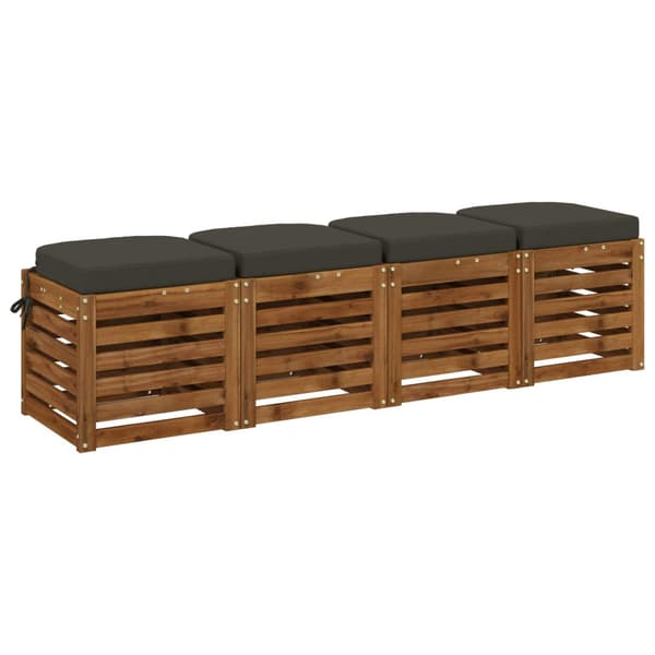 4-delade Sittkuddar SOEST 4 st 100% Polyester Antracit