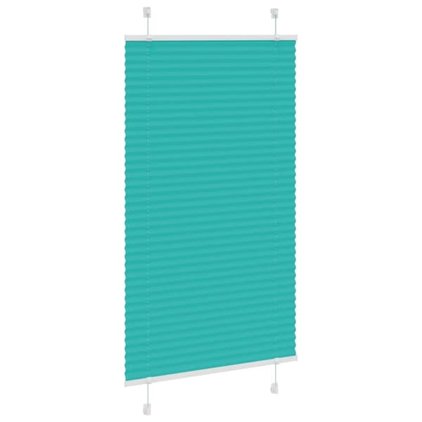 Plisserad persienn bensingrön 70x100 cm tyg bredd 69,4 cm